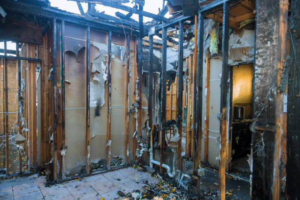 Professional Emergency Fire Damage Restoration technician working in New Windsor, MD